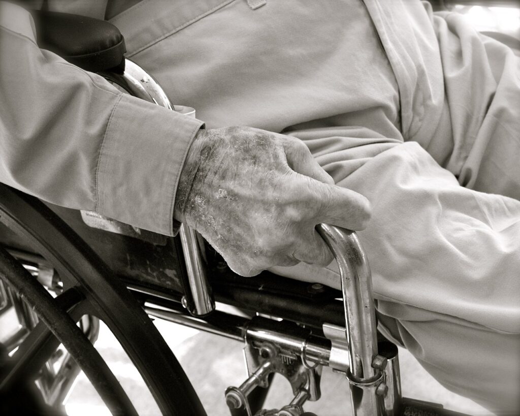 Image of man in wheelchair